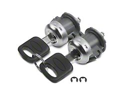 Door Lock Cylinder with Keys; Front (99-09 F-250 Super Duty)