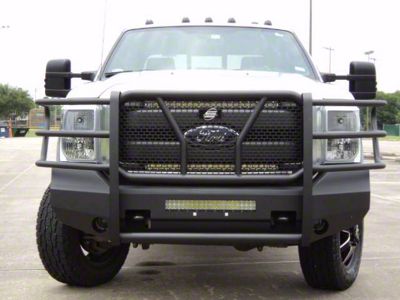 Elevation Aluminum Front Bumper; Fine Textured Black (11-16 F-250 Super Duty)