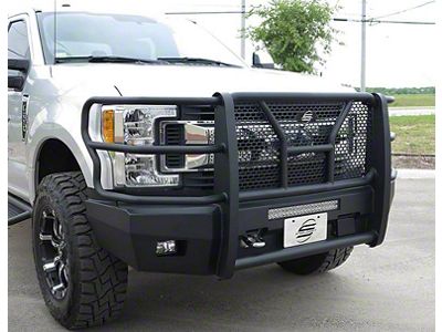 Elevation Aluminum Front Bumper; Fine Textured Black (17-22 F-250 Super Duty)