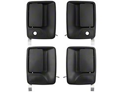 Exterior Door Handle Pack; Black (99-16 F-250 Super Duty)