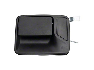 Exterior Door Handle; Rear Driver Side; Textured Black (11-16 F-250 Super Duty SuperCrew)