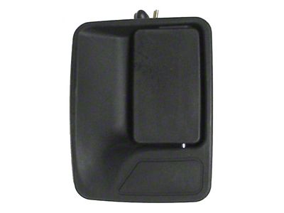 Exterior Door Handle; Rear Driver Side; Textured Black (11-16 F-250 Super Duty SuperCrew)