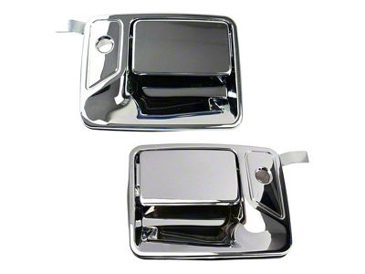 Exterior Door Handles; Front; Chrome (11-16 F-250 Super Duty)