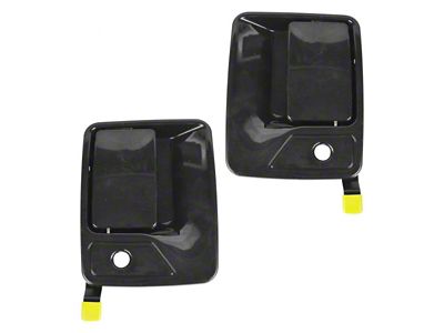 Exterior Door Handles; Front; Paint to Match Black (11-16 F-250 Super Duty)