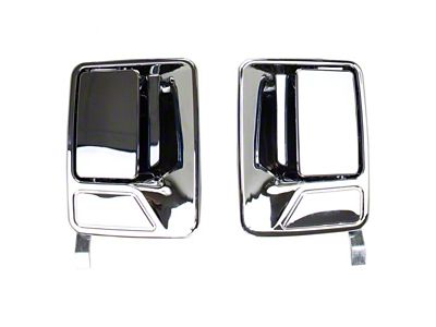 Exterior Door Handles; Rear; Chrome (11-16 F-250 Super Duty SuperCrew)