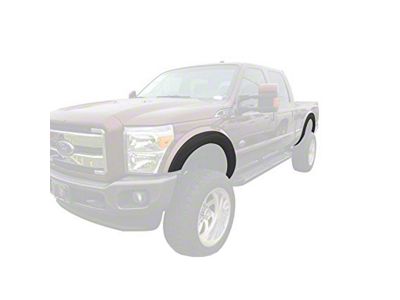 Factory Style Fender Flares; Smooth Black (11-16 F-250 Super Duty)