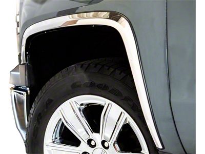 Fender Trim; Stainless Steel (17-22 F-250 Super Duty)