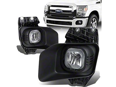 Fog Lights with Switch; Clear (11-16 F-250 Super Duty)