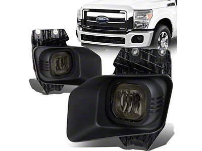 Fog Lights with Switch; Smoked (11-16 F-250 Super Duty)