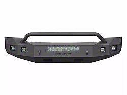 Fortis Front Bumper with Hoop; Textured Black (11-16 F-250 Super Duty)