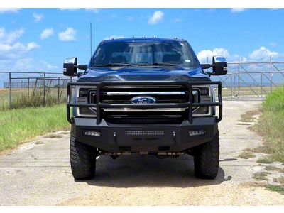 Fortis Maxx Front Bumper; Textured Black (17-22 F-250 Super Duty)