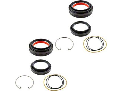Front 2-Piece Wheel Hub Seals; Driver and Passenger Side (99-04 4WD F-250 Super Duty)