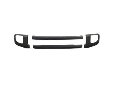 Front Bumper Cover with Fog Light Openings; Matte Black (20-22 F-250 Super Duty)