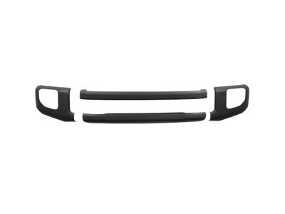 Front Bumper Cover without Fog Light Openings; Armor Coated (20-22 F-250 Super Duty)