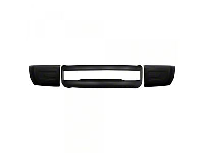 Front Bumper Cover without Fog Light Openings; Matte Black (17-19 F-250 Super Duty)