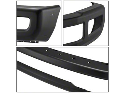 Front Bumper with Fog Light Openings; Black (17-19 F-250 Super Duty)