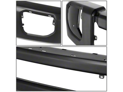 Front Bumper with Fog Light Openings; Black (20-22 F-250 Super Duty)