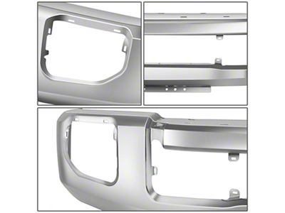 Front Bumper with Fog Light Openings; Chrome (20-22 F-250 Super Duty)