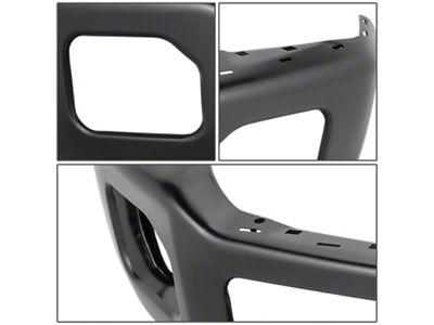 Front Bumper without Bumper End Cap Holes; Black (11-16 F-250 Super Duty)