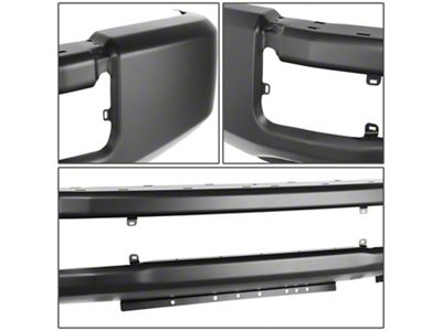 Front Bumper without Fog Light Openings; Black (20-22 F-250 Super Duty)