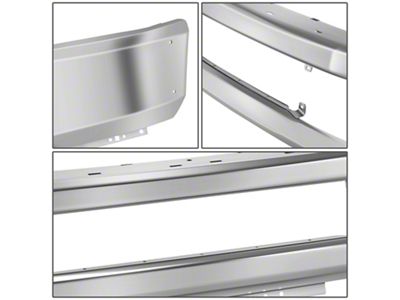 Front Bumper without Fog Light Openings; Chrome (20-22 F-250 Super Duty)