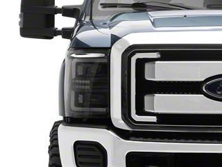 7×6 Inch LED Projector Headlights With Halo DRL For Ford F-150/F-250/F-350 – Hi/Lo Beam, DOT Approved