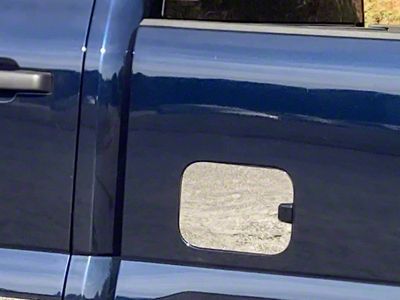 Gas Door Cover Trim; Stainless Steel (23-25 F-250 Super Duty)
