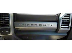 Glove Box Insert Letters; Black and Silver American Flag (17-22 F-250 Super Duty)