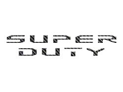 Glove Box Letter Overlays; Domed Carbon Fiber (23-25 F-250 Super Duty)