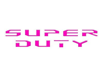 Glovebox Letter Inserts; Hot Pink (23-25 F-250 Super Duty)