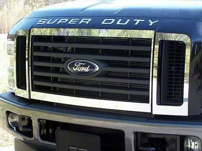 Grille Accent Trim; Stainless Steel (2008 F-250 Super Duty)