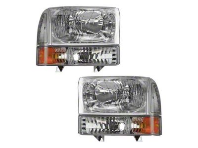 Halogen Headlights and Parking Light Set (02-04 F-250 Super Duty w/ Composite Headlights)