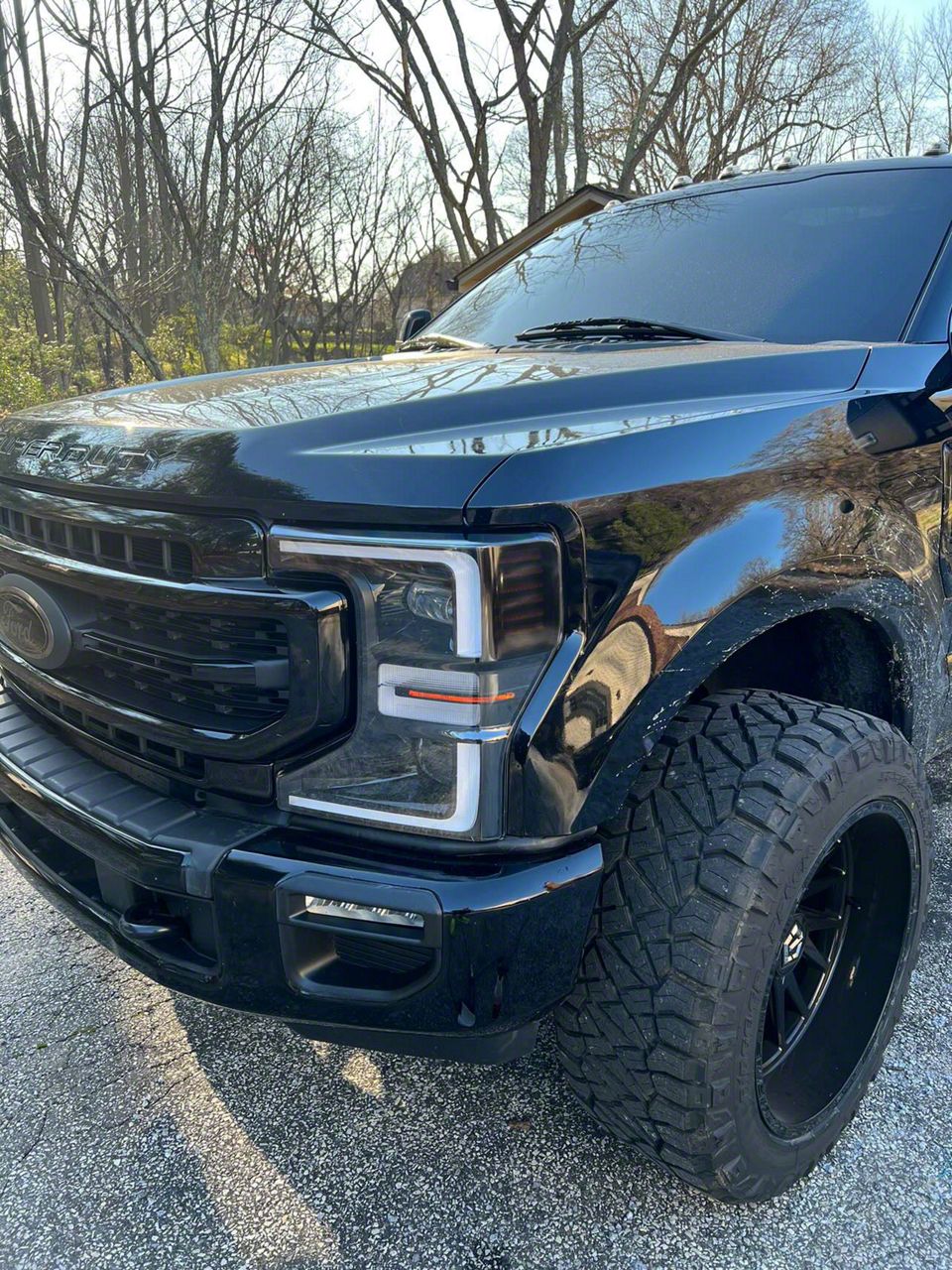 F250 Super Duty Headlight Amber Corner Tint (1724 F250 Super Duty