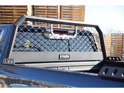Heavy Duty Ultra Mesh Front Cab Rack; Textured Black (17-25 F-250 Super Duty)
