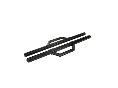 Hex Series Side Step Bars without Mounting Brackets; Gloss Black (99-25 F-250 Super Duty Regular Cab)