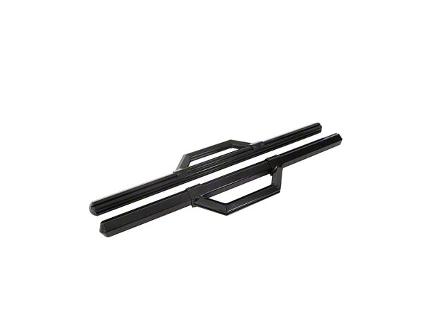 Hex Series Side Step Bars without Mounting Brackets; Gloss Black (11-24 F-250 Super Duty Regular Cab)
