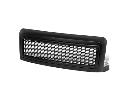 Honeycomb Mesh Style Upper Replacement Grille; Matte Black (08-10 F-250 Super Duty)