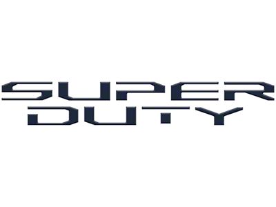 Hood Letter Inserts; Antimatter Blue (23-25 F-250 Super Duty)