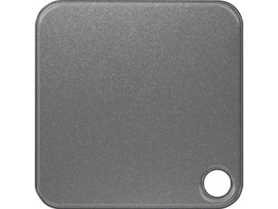 Hood Letter Inserts; Carbonized Gray (23-25 F-250 Super Duty)