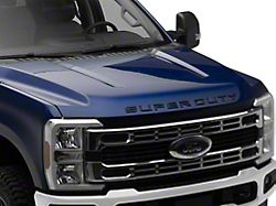 Hood Letter Inserts; Gloss Black (23-26 F-250 Super Duty)