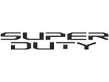 Hood Letter Inserts; Matte Black (23-26 F-250 Super Duty)