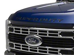 Hood Letter Inserts; Matte Black (23-24 F-250 Super Duty)