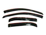 In-Channel Ventvisor Window Deflectors; Front and Rear; Dark Smoke (17-22 F-250 Super Duty SuperCrew)