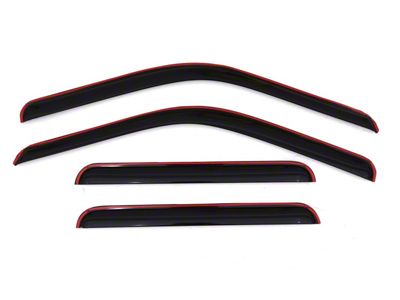 In-Channel Ventvisor Window Deflectors; Front and Rear; Dark Smoke (11-16 F-250 Super Duty SuperCrew)