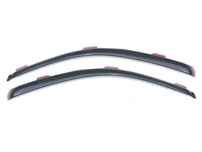 In-Channel Ventvisor Window Deflectors; Front; Dark Smoke (17-22 F-250 Super Duty Regular Cab)