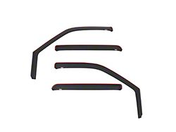 Westin In-Channel Window Deflectors; Front and Rear; Matte Black (17-19 F-250 Super Duty SuperCrew)