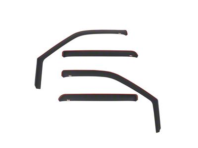 In-Channel Window Deflectors; Front and Rear; Matte Black (17-19 F-250 Super Duty SuperCrew)