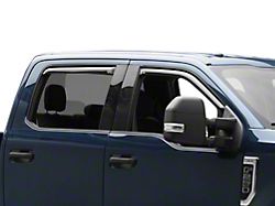 EGR In-Channel Window Visors; Front and Rear; Dark Smoke (17-25 F-250 Super Duty SuperCrew)
