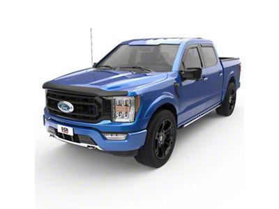 EGR In-Channel Window Visors; Front and Rear; Matte Black (17-24 F-250 Super Duty SuperCrew)