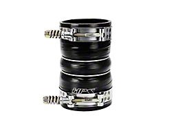 Intercooler Inlet Silicone Boot Hose with Clamps; Black (99-10 6.0L/6.4L/7.3L Powerstroke F-250 Super Duty)